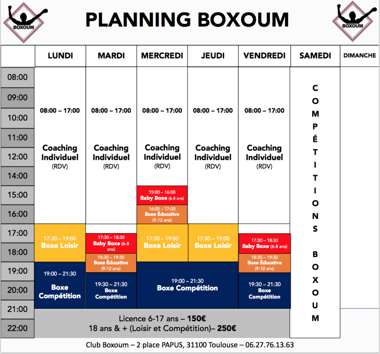 Calendrier Boxoum Calendrier Boxoum